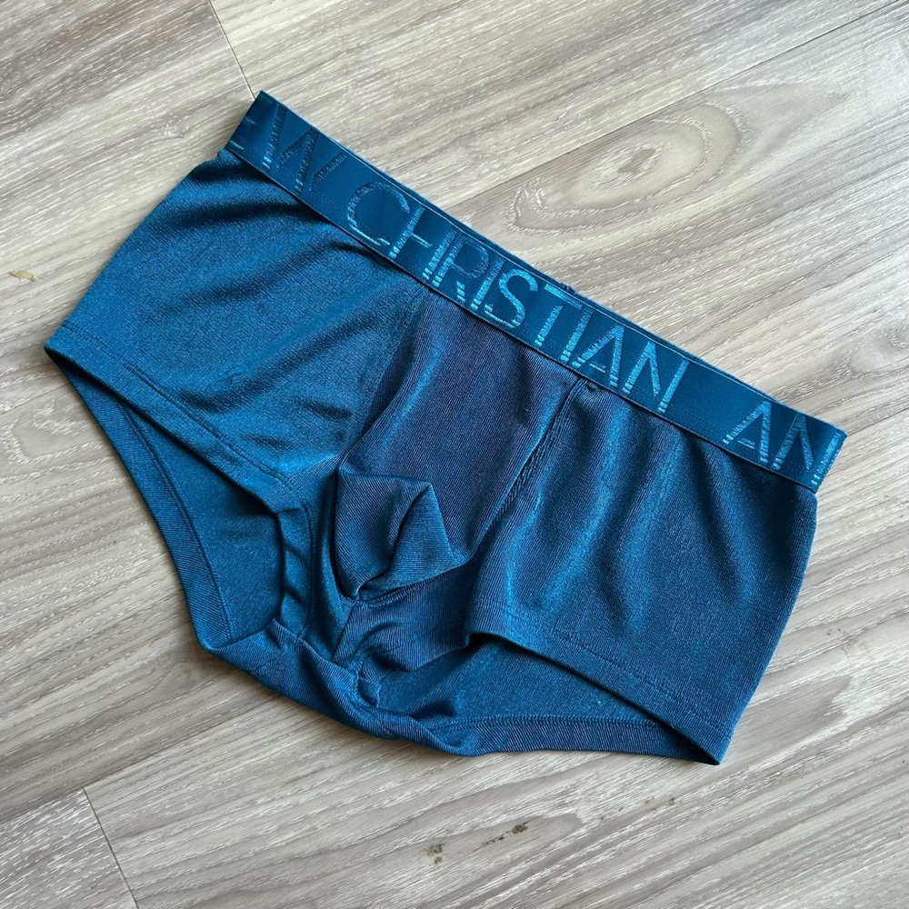 Andrew Christian | Sensual Rib Trunk w/ Almost Naked in Deep Teal (Small) - Picture 5 of 13